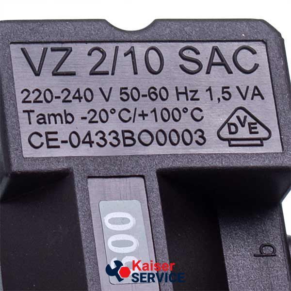 Трансформатор розпалювання VZ2/10 SAC L кабелю=600 мм для газового котла BAXI/WESTEN 8511560 494087 фото