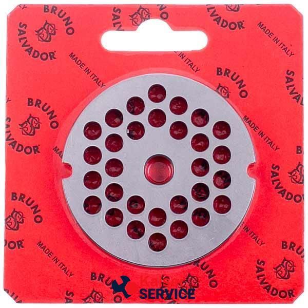 Решітка для м'ясорубки Lame Italia 102120 6mm D=62mm (з 2-ма пазами) Enterpise 8 (PF86SM) 11058349 фото