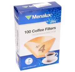 Фільтр паперовий No4 (100 шт.) CFP4 Menalux для крапельної кавоварки ELECTROLUX (9002563147) 293351 фото