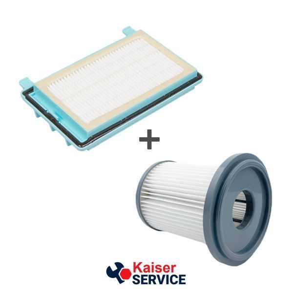 Комплект фільтрів HEPA 2 шт. FC8047 + FC8044/01 для пилососів Philips 432200493320, 432200039090 641935 фото