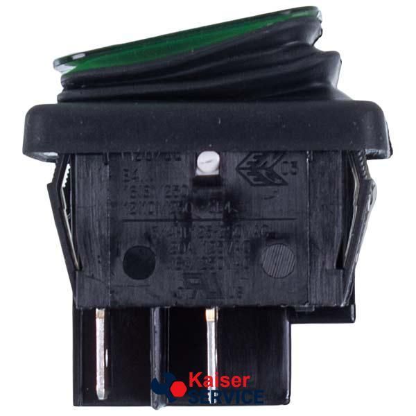 Выключатель 16A-250V/20A-125V 4 контакта (универсальный) зеленый 11092234 фото