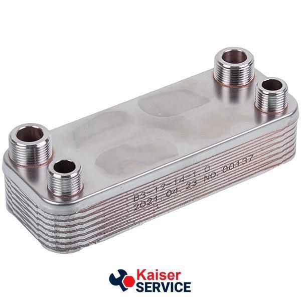 Теплообменник пластинчатый (14 пластин) для газового котла Solly Comfort 4700900002 617366 фото