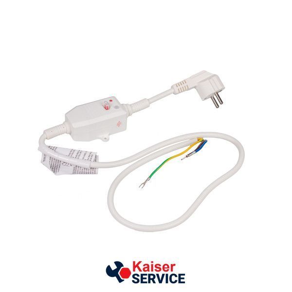 Сетевой шнур с УЗО (30mA) 230V 10A L=1000mm для бойлера ARISTON (65150868) 304002 фото
