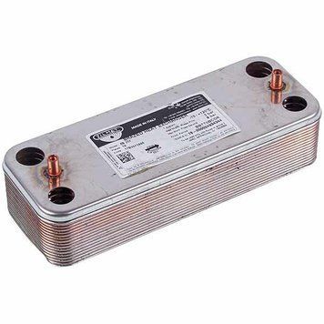 Теплообмінник пластинчастий Zilmet (16 пластин) для газового котла ARISTON, Ferroli, Demrad, Protherm 17B2071606 617383 фото