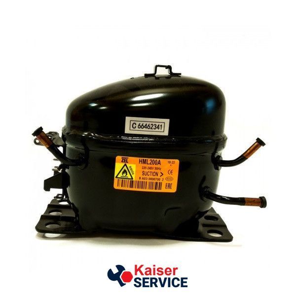 Компрессор для холодильника Zanussi ZEL HML200A R600a 200W (с пусковым реле ZNB68-120P15C) 616051 фото