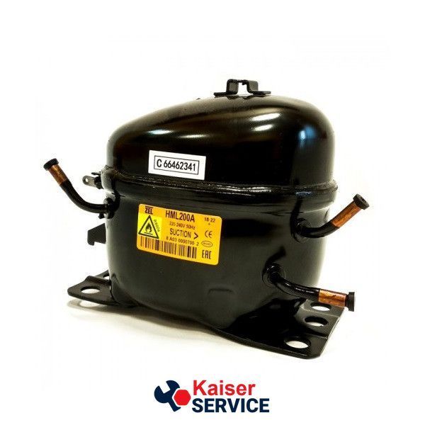 Компрессор для холодильника Zanussi ZEL HML200A R600a 200W (с пусковым реле ZNB68-120P15C) 616051 фото