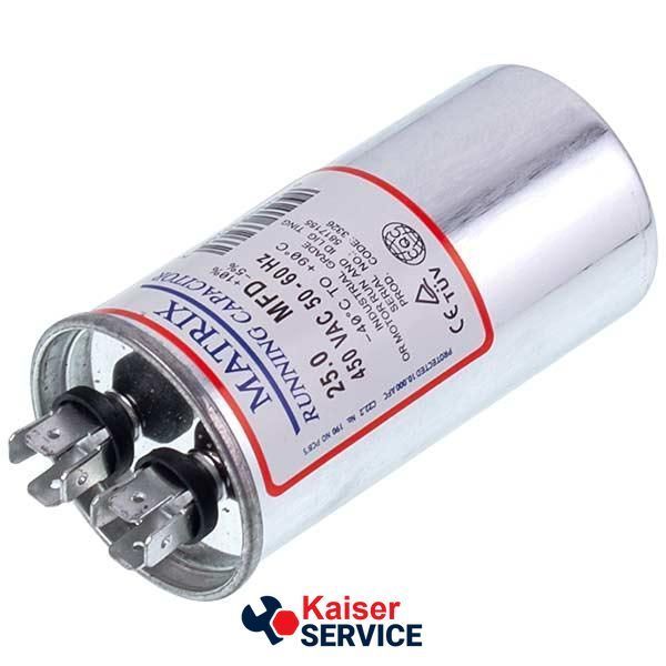 Конденсатор 25uF 450V CBB65 11089894 фото