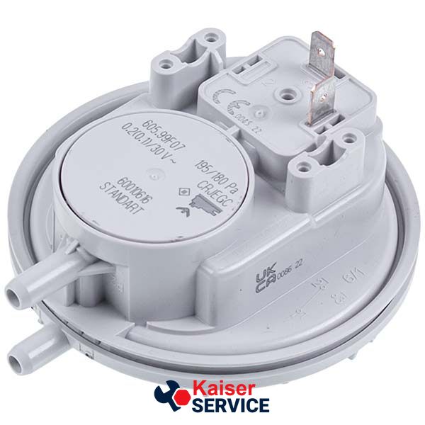 Реле тиску повітря (пресостат) Huba Control 195/180 Па для газового котла Viessmann 7856835 492807 фото