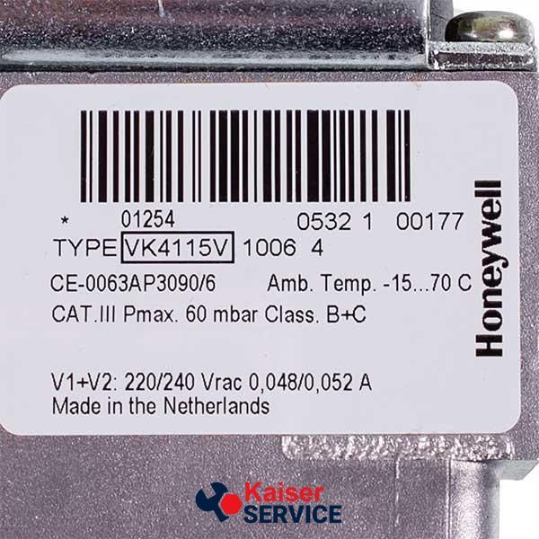 Газовий клапан Honeywell VK4115 для газового конденсаційного котла Immergas Hercules/Victrix 20 кВт 1.011846 11092420 фото