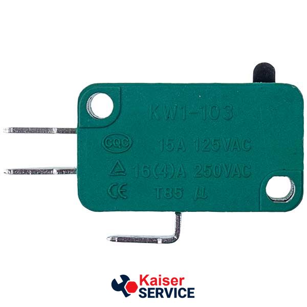 Мікровимикач KW1-103 (на три контакти) для мікрохвильової печі 625183 фото