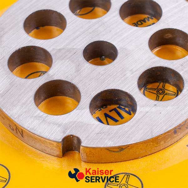 Решітка для м'ясорубки Lame Italia 102135 12mm D=62mm (з двома пазами) Enterpise 8 (PF812SM) 494108 фото