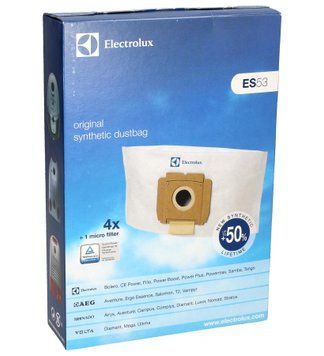 Набор мешков микровол. (4 шт) ES53 + фильтр мотора (микро) для пылесоса ELECTROLUX (900196842) 411272 фото