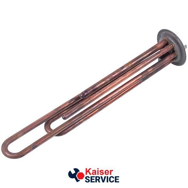 Тен фланцевий для бойлера 34013100000 Kawai 2000W (мідний) L=310mm фланець 64mm (під анод M4) 409339 фото