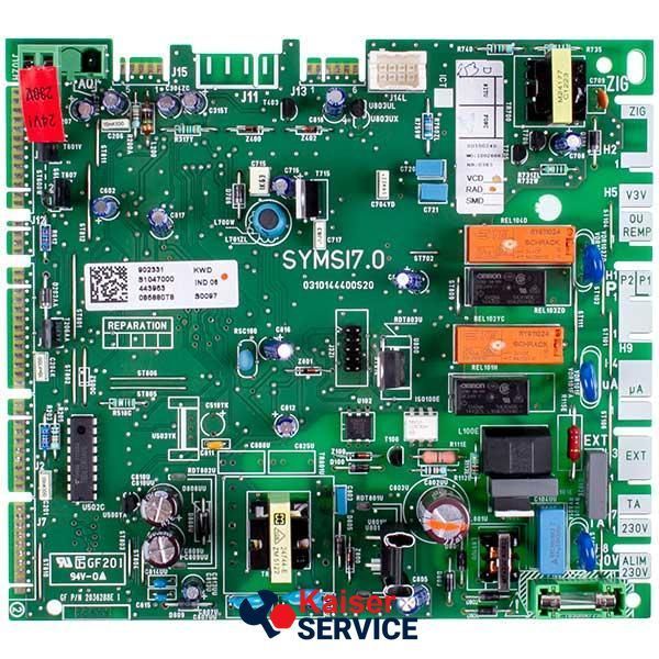 Плата управления SYMSI7.0 для газового котла Saunier Duval Isofast, Themaclass, Combitec, Protherm S1047000 11098959 фото