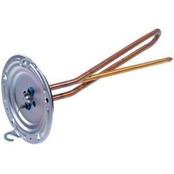 Тэн для бойлера под анод 1000W (медный) L=290mm фланец 124mm 1 трубка под датчик анод M5 ARISTON (65152910) 409262 фото