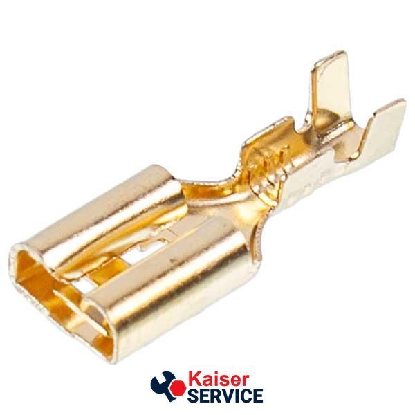 Клемма плоская ''мама'' 6mm (10 шт) для стиральной машины FASTON 642285 фото