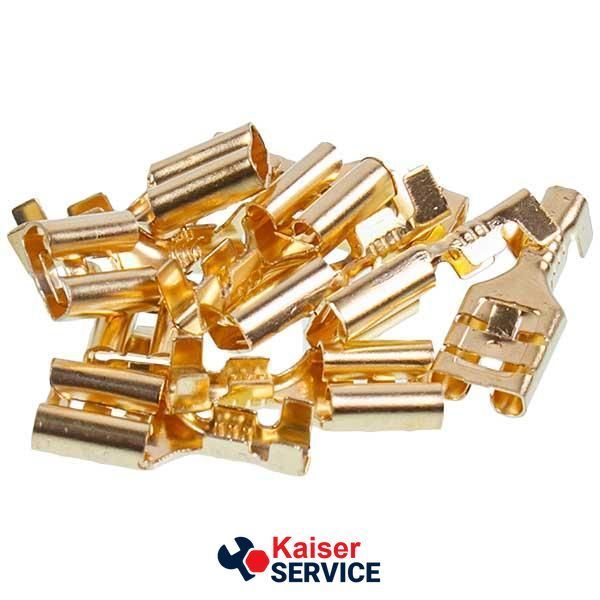 Клемма плоская ''мама'' 6mm (10 шт) для стиральной машины FASTON 642285 фото