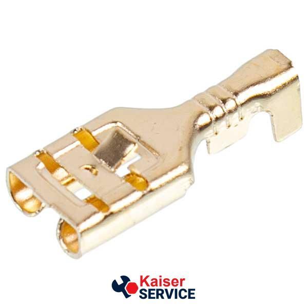 Клемма плоская ''мама'' 6mm (10 шт) для стиральной машины FASTON 642285 фото