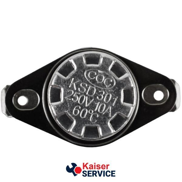 Термостат для бойлера KSD301 60&deg;C 10A 250V (нормально замкнутий) 11092094 фото