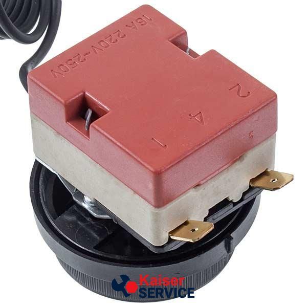 Термостат для бойлера WHD90E 16A 220V L=1000mm Tmax = 90&deg;C + ручка управления (2 клеммы) 11058323 фото