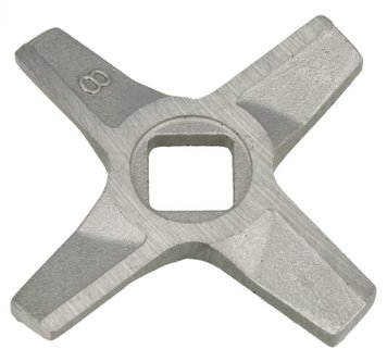 Ніж для м'ясорубки D=55.5mm s=5mm отвір=10x10mm (2-х сторонний) ZELMER (10003883) 284517 фото