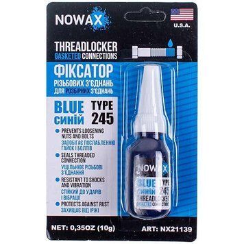 NOWAX NX21139 Фиксатор резьбы для бытовой техники THREADLOCKER BLUE 10g 615537 фото