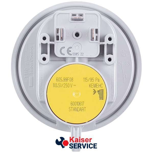 Реле тиску повітря (пресостат) Huba Control 115/95 Па для газового котла BAXI/WESTEN 710790200 493460 фото