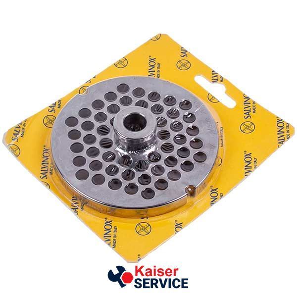 Решітка для м'ясорубки Lame Italia 100335 8mm D=100mm (з центром та двома пазами) Enterpise 32 (PF328CM) 493669 фото