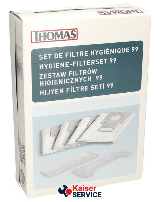 Набор мешков микровол. (4 шт.) Hygiene Bag 99 + 2 фильтра для пылесоса THOMAS (787246) 402226 фото