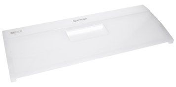 Панель ящика морозильної камери (верхнього, з логотипом) 475x195mm GORENJE білий (690336) 401997 фото