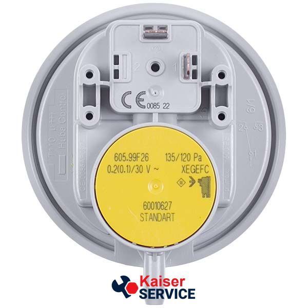 Реле тиску повітря (пресостат) Huba Control 135/120 Па для газового котла Vaillant 050557 493453 фото