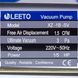 Вакуумний насос з манометром для кондиціонера LEETO XZ-1B-SV (1 ступ. 42 л/хв.) 494129 фото 2