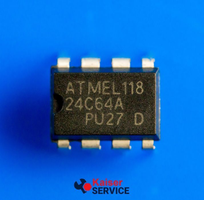 Микросхема ПЗУ 24C64A Atmel (DIP) Прошитая (Indesit Ariston) 11195938 фото