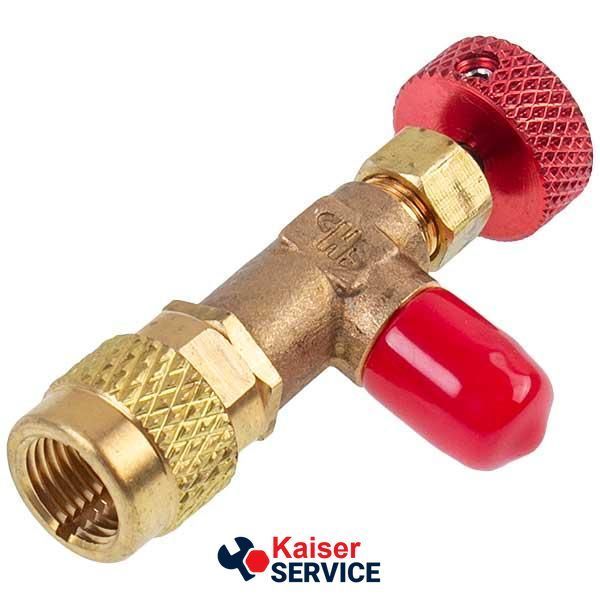 Кран для заправки кондиционеров HS-1221 (резьба внутренняя 5/16&rdquo; наружная 1/4") 616759 фото