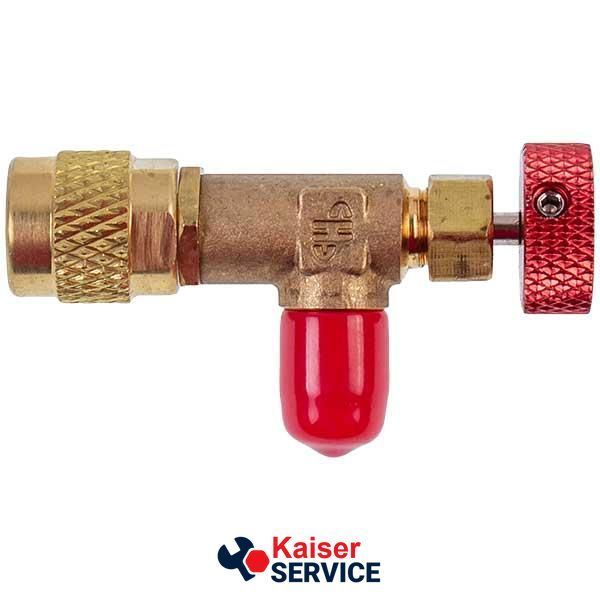Кран для заправки кондиционеров HS-1221 (резьба внутренняя 5/16&rdquo; наружная 1/4") 616759 фото