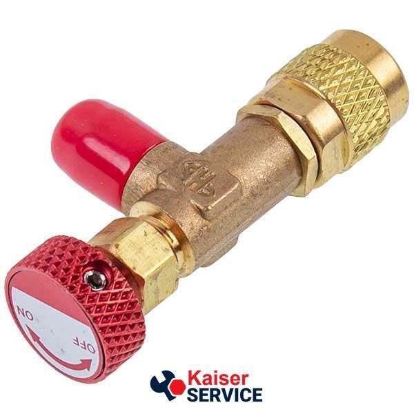 Кран для заправки кондиционеров HS-1221 (резьба внутренняя 5/16&rdquo; наружная 1/4") 616759 фото