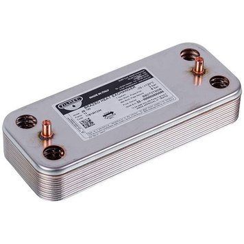 Теплообмінник пластинчастий Zilmet (12 пластин) для газового котла Ariston BS/Clas/Genus/Egis Plus 17B1901244 642567 фото