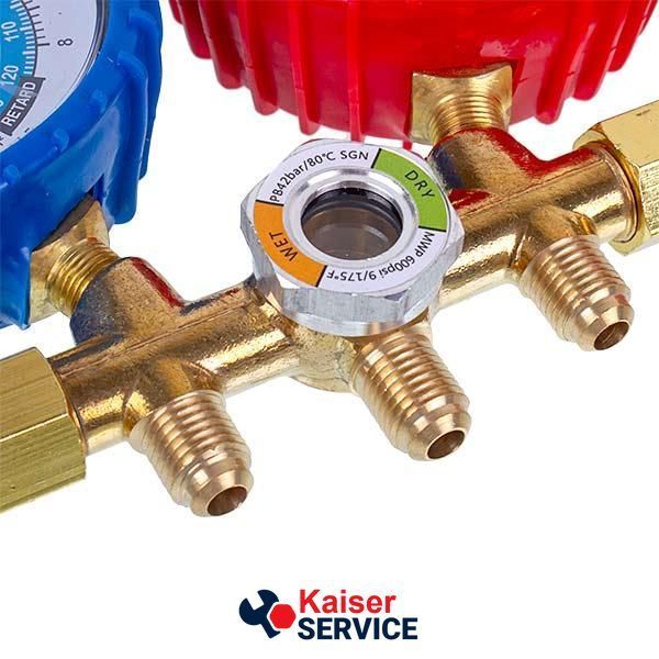 Манометрический коллектор 2- вентильный XM-R536G R-134 (R-22 R-404 R-12) + шланги 3шт.x900mm 616739 фото