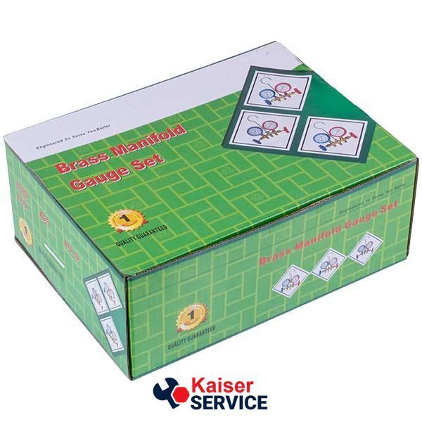 Манометрический коллектор 2- вентильный XM-R536G R-134 (R-22 R-404 R-12) + шланги 3шт.x900mm 616739 фото