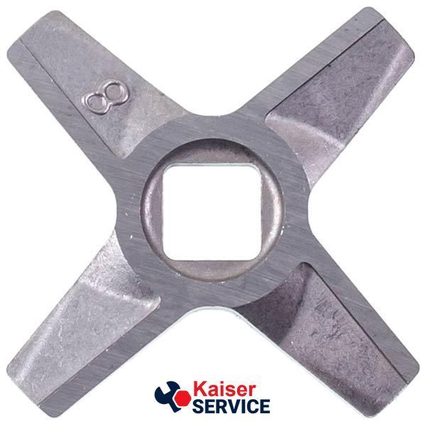 Набір ножів для м'ясорубки (2 шт.) D=55.5mm s=5mm Отвір=10x10mm NR8 (двосторонні) Zelmer 10003883 411820 фото