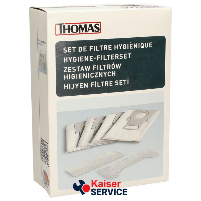 Набір мішків мікрохвиль. (4 шт.) Hygiene Bag + 2 фільтри для пилососа Thomas (787230) 402234 фото
