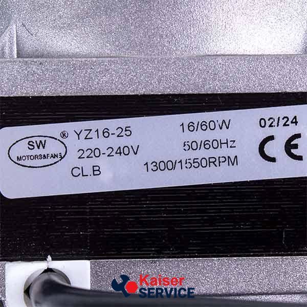 Двигун обдуву YJF16-25 16W 220V 617262 фото