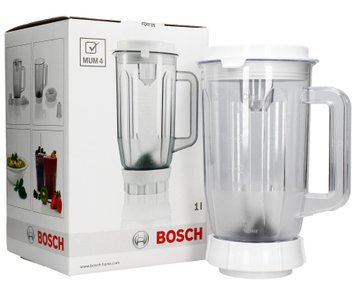 Чаша блендера в складанні 1000ml (акрил) MUZ4MX2 для кух. комб. BOSCH білий (аксесуар) (00461188) 288381 фото