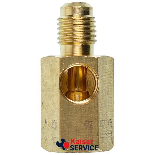 Перехідник до вакуумного насоса під манометр HR (SAE 1/4-1/4 NPT 1/8) VALUE 616085 фото