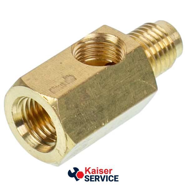 Перехідник до вакуумного насоса під манометр HR (SAE 1/4-1/4 NPT 1/8) VALUE 616085 фото