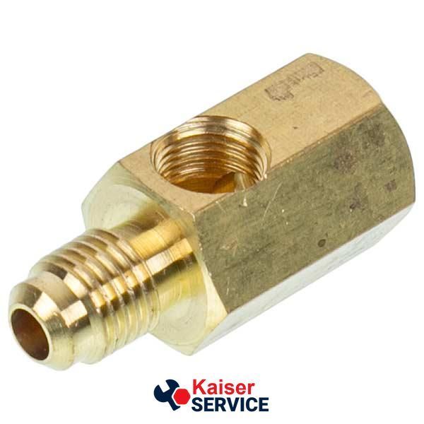 Перехідник до вакуумного насоса під манометр HR (SAE 1/4-1/4 NPT 1/8) VALUE 616085 фото