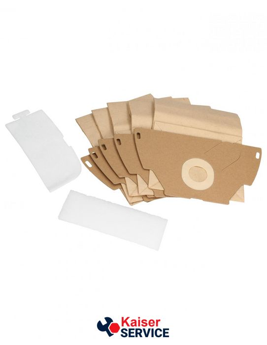 Набор мешков бумажных (5 шт.) E49N + фильтр мотора + выходной для пылесоса ELECTROLUX (9001955799) 402240 фото
