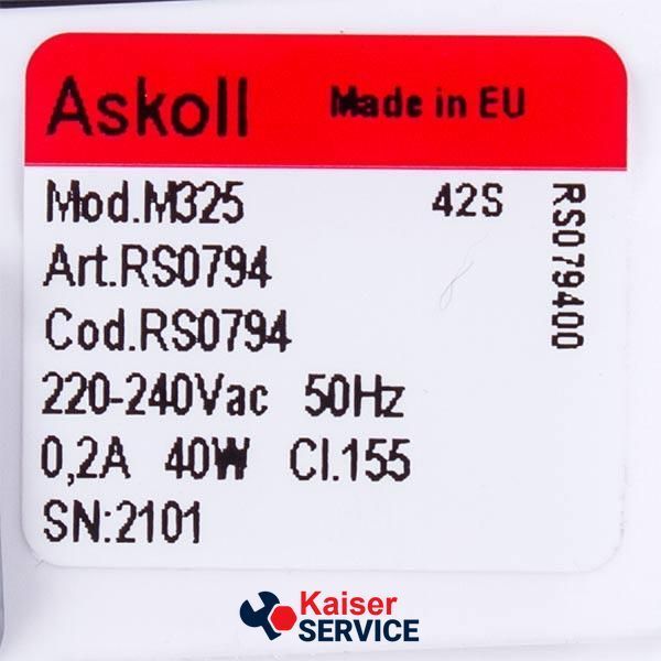 Помпа (насос) для пральної машини 290903 Askoll 40W M325 RC0014 617022 фото