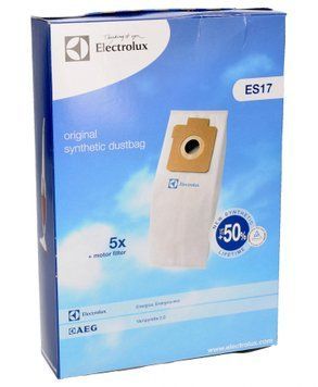 Набор мешков микровол. (5 шт) ES17 + фильтр мотора для аккум. пылесоса ELECTROLUX (9002563394) 286916 фото