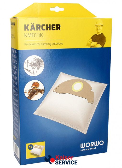 Набор одноразовых мешков для пылесоса Karcher (KMB13K) 402242 фото